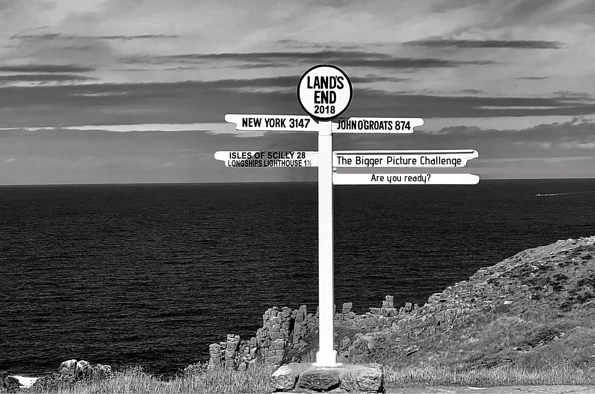 Lands End black and white